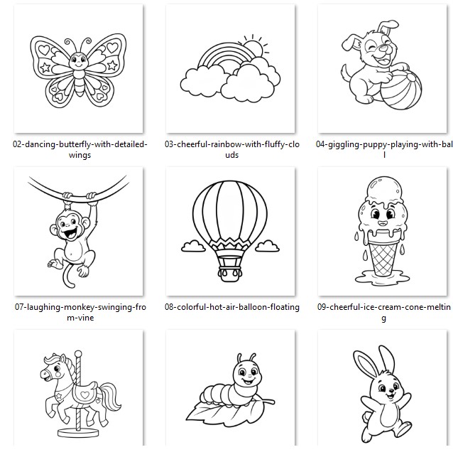 Happy Joys: A Delightful Coloring Book for Children