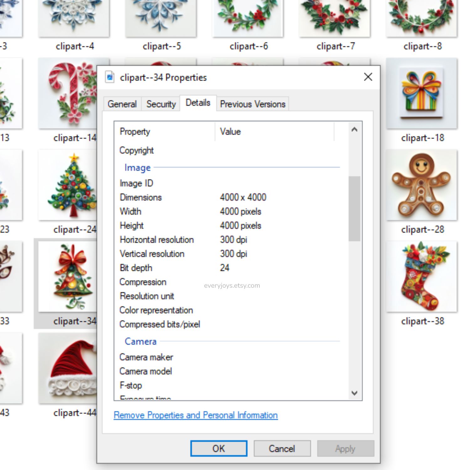 Clipart Christmast Ornament Paper Quilling Art Style