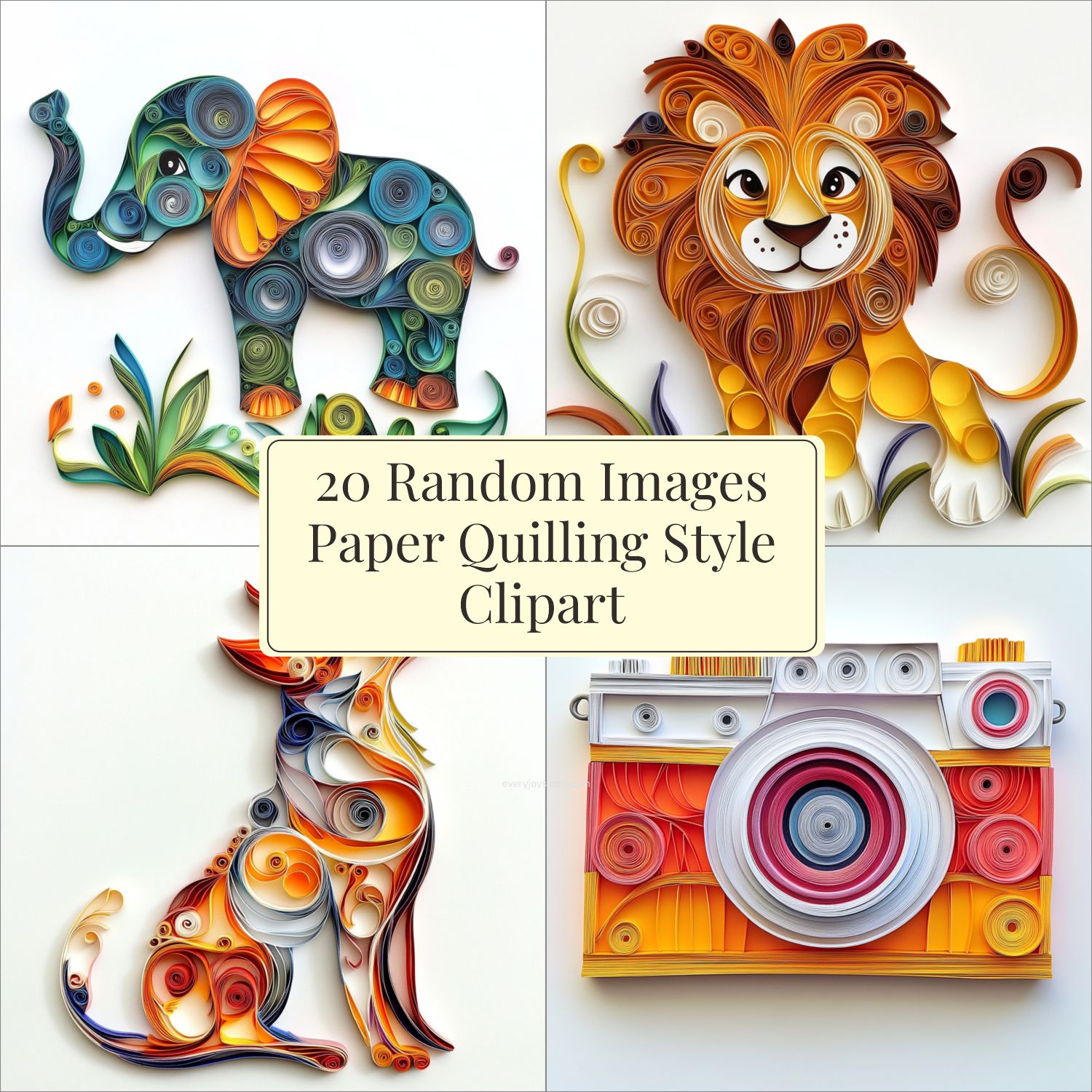 Paper Quilling Random Images Art quilling Style